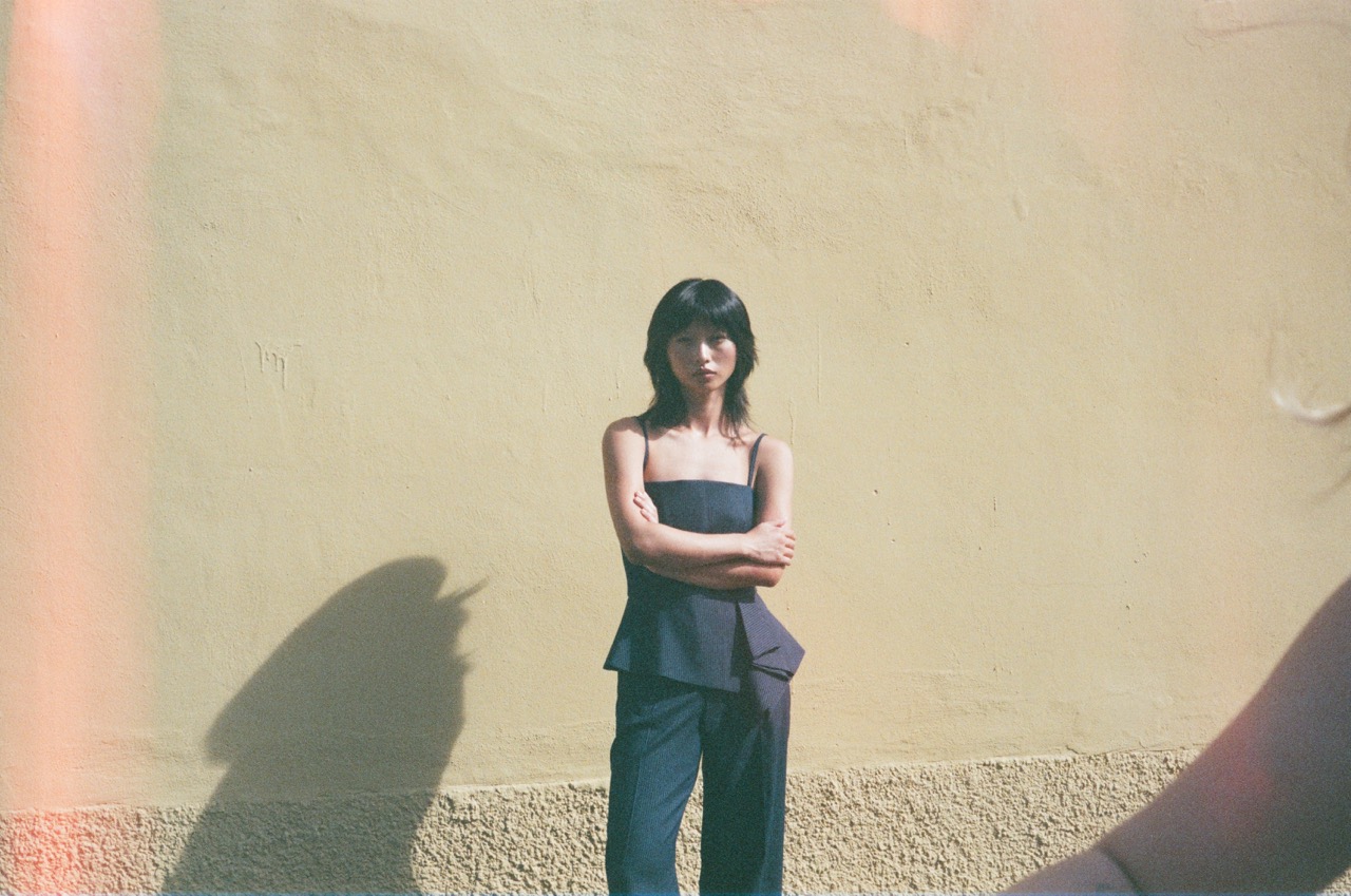 Analog backstage photograph on set