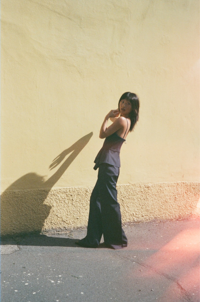 Analog backstage photograph on set