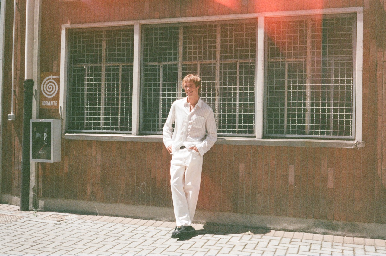 Analog backstage photograph on set